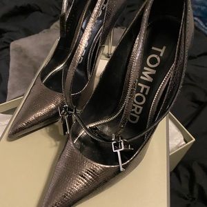 Gun Metal Tom Ford Lock Heels